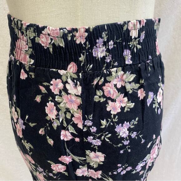 Vintage 90s floral print high‎ rise lightweight tapered leg pants x small-small - Picture 3 of 13